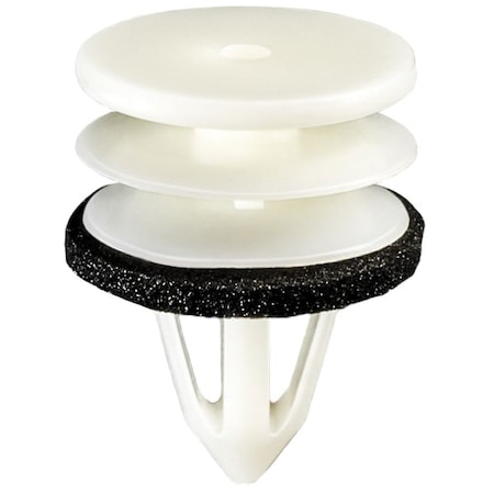 Auveco GM DOOR PANEL RETAINER W/ SEALER WHITE NYLON, PK/15, 15PK 20616